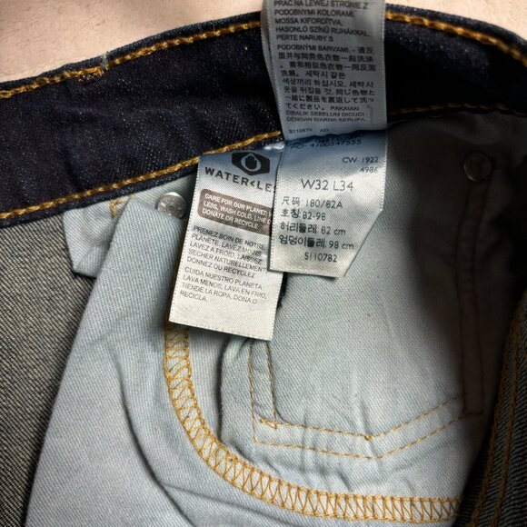 Levi Mens 511 Slim Fit Demin Jeans Size 32‎ x 34 Dark Wash - Picture 9 of 15